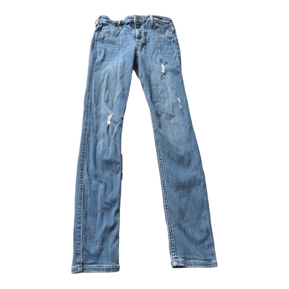Hollister Denim - Hollister High Rise Jean Leggings Distressed Jegging Jeans Blue Size 7R, w28